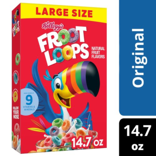 Froot Loops Breakfast Cereal, Original, Large Size
