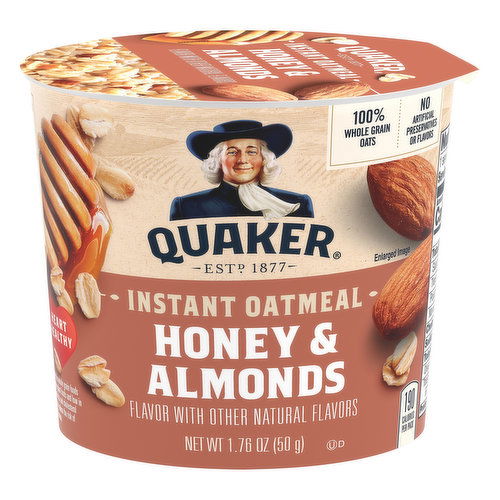 Quaker Instant Oatmeal, Honey & Almonds