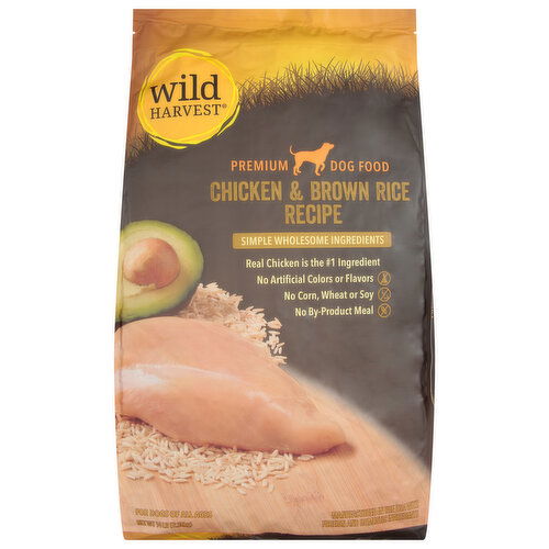 Wild Harvest Dog Food, for Dogs of all Ages, Premium, Chicken & Brown Rice Recipe