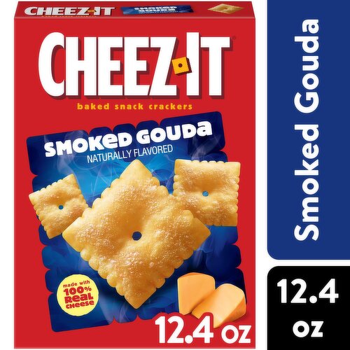 Cheez-It Baked Snack Crackers, Smoked Gouda