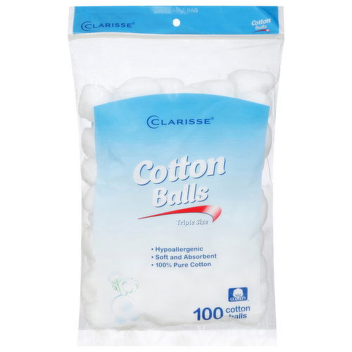 Clarisse Cotton Balls, Triple Size