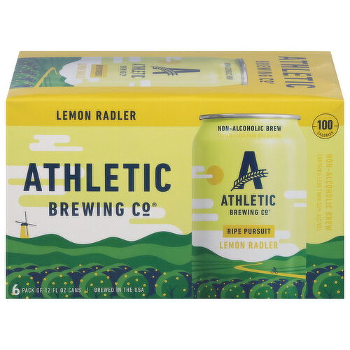 Athletic Brewing Co Non-Alcoholic Ripe Pursuit Lemon Radler Beer