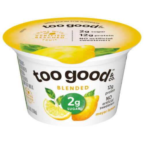 Too Good & Co. Blended Meyer Lemon Yogurt