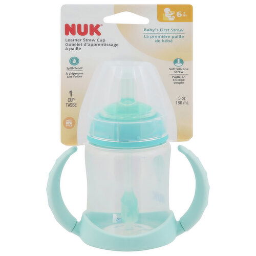 Nuk Straw Cup, Learner, 6M+