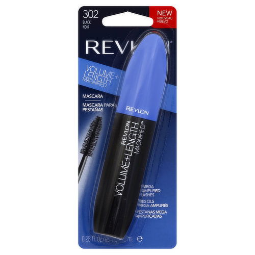 Revlon Volume + Length Magnified Mascara, Black 302