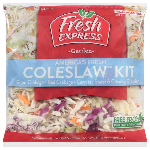 Fresh Express Coleslaw Kit, America's Fresh, Garden
