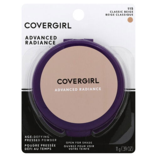 CoverGirl Advanced Radiance Pressed Powder, Age-Defying, Classic Beige 115