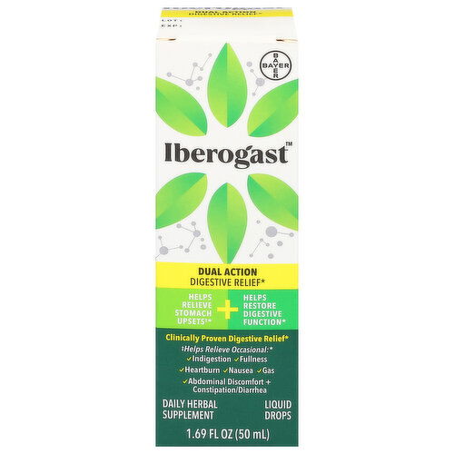 Iberogast Digestive Relief, Dual Action, Liquid Drops