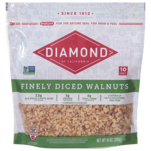 Diamond of California Walnuts, Finely Diced