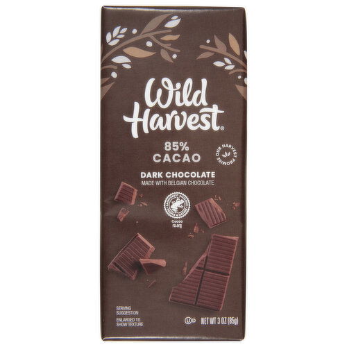 Wild Harvest Dark Chocolate, 85% Cacao