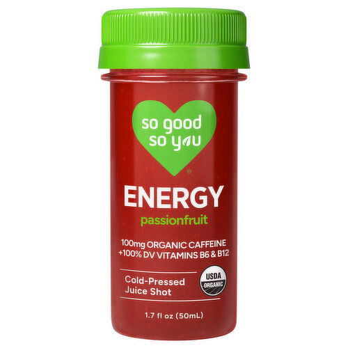 So Good So You Energy Cold-Pressed Passionfruit Juice Shot