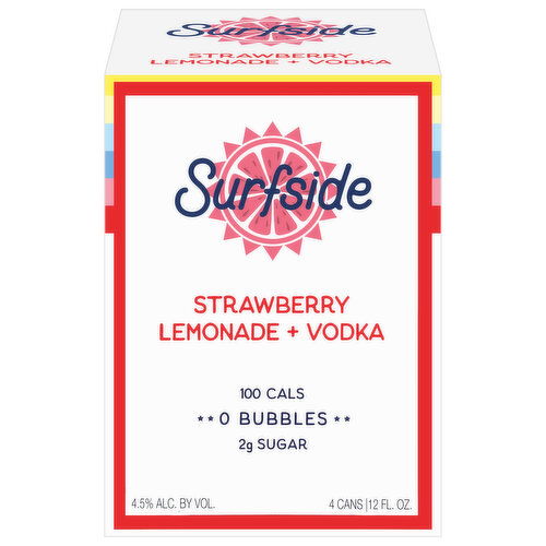 Surfside Strawberry Lemonade + Vodka