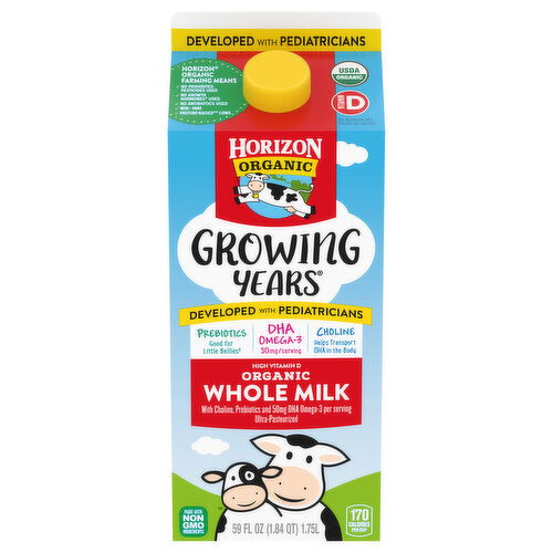 Horizon Organic Growing Years Milk, Organic, Whole