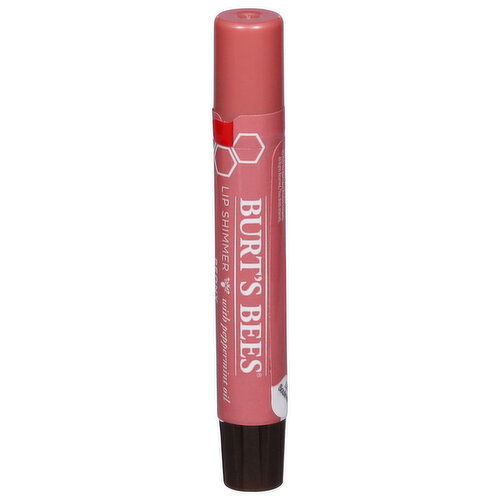 Burt's Bees Lip Shimmer, with Peppermint Oil, Peony