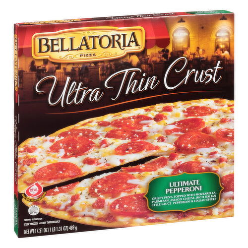 Bellatoria Pizza, Ultra Thin Crust, Ultimate Pepperoni