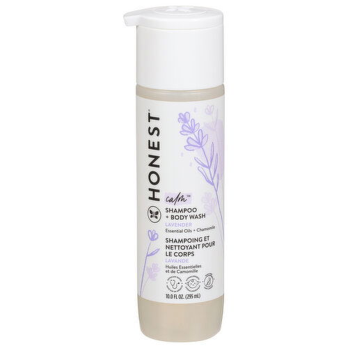 Honest Calm Shampoo + Body Wash, Lavender
