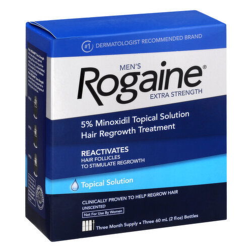 Rogaine Hair Regrowth Treatment, Extra Strength, Unscented, Men's