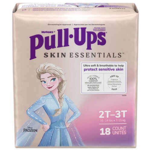 Pull-Ups Skin Essentials Training Pants, Disney Frozen, 2T-3T (16-34 lbs)