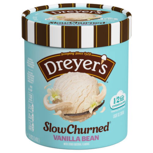 Dreyer's Vanilla Bean, Slow Churned, Light