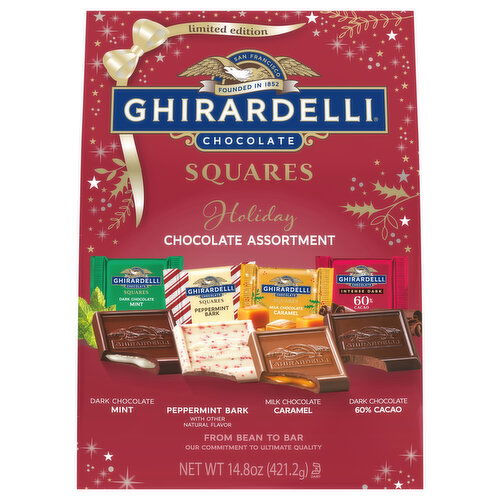 Ghirardelli Chocolate, Holiday, Squares, Assortment