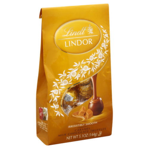 Lindt Truffles, Milk Chocolate, Caramel