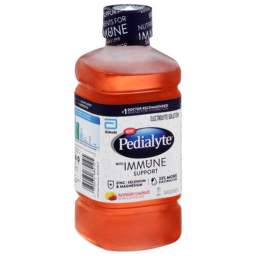 Pedialyte Electrolyte Solution, Raspberry Lemonade