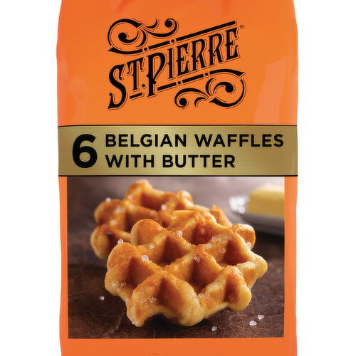 St Pierre Butter Brioche Waffles, 6 packs, 10.6 oz