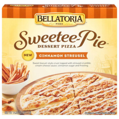 Bellatoria Sweetee-Pie Dessert Pizza, Cinnamon Streusel