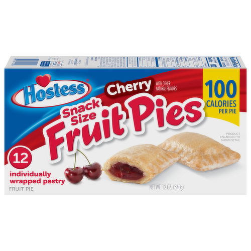 Hostess Fruit Pies, Cherry, Snack Size