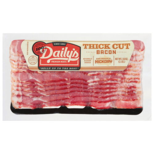 Daily's Bacon, Thick Cut, The Original Hickory