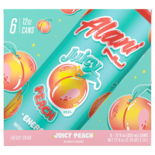 Alani Nu Energy Drink, Juicy Peach