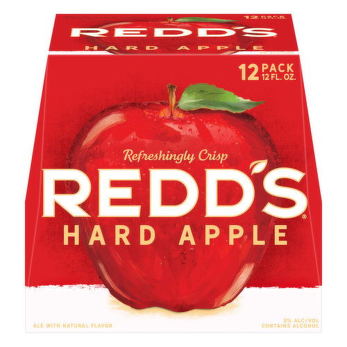 Redds Beer, Hard Apple, 12 Pack