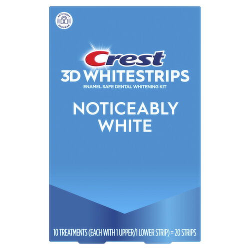 Crest WhiteStrips 3D 3D Whitestrips Noticeably White At-home Teeth Whitening