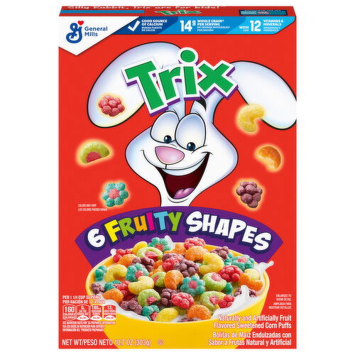 Trix 6 Fruity Shapes Corn Puffs