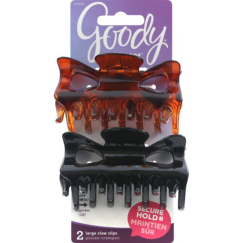 Goody SlideProof Claw Clips, Large