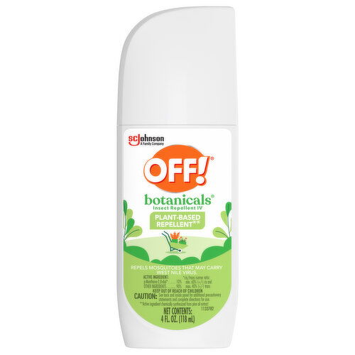 Off! Botanicals Insect Repellents IV, Plant Based