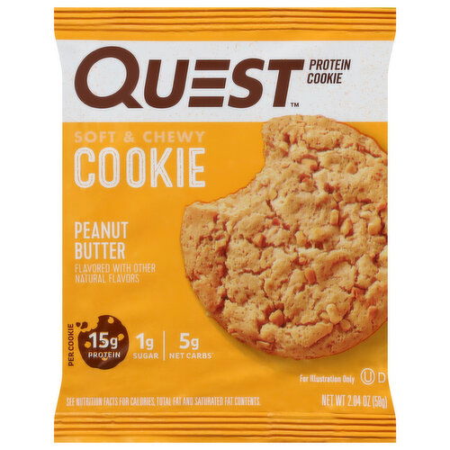 Quest Protein Cookie, Peanut Butter, Soft & Chewy