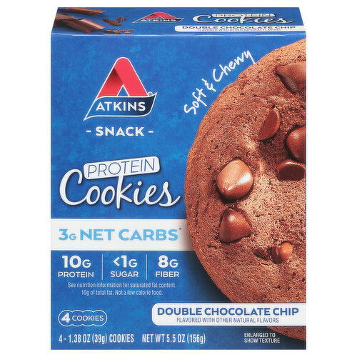 Atkins Protein Cookies, Double Chocolate Chip