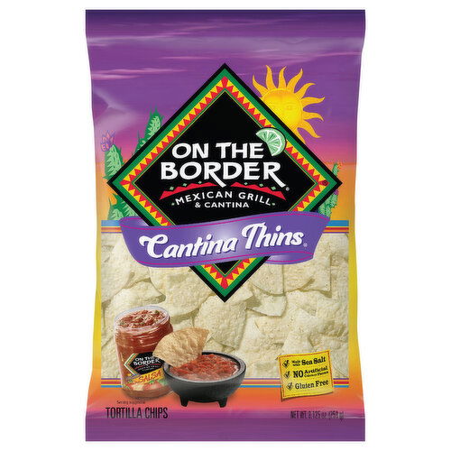 On the Border Tortilla Chips, Cantina Thins