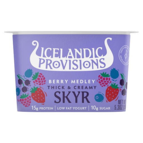 Icelandic Provisions Skyr, Thick & Creamy, Berry Medley