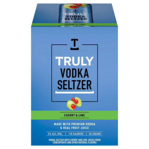 Truly Vodka Seltzer, Cherry & Lime