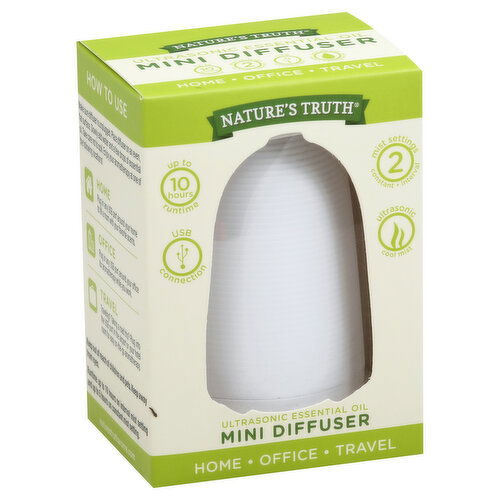 Natures Truth Diffuser, Mini, Ultasonic Essential Oil