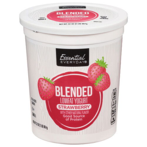 Essential Everyday Yogurt, Strawberry, Lowfat, Blended