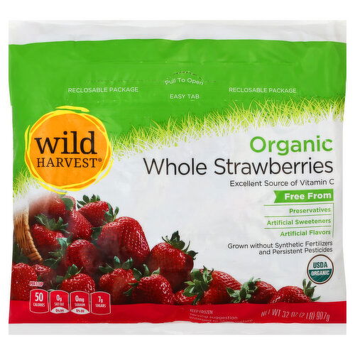 Wild Harvest Strawberries, Organic, Whole