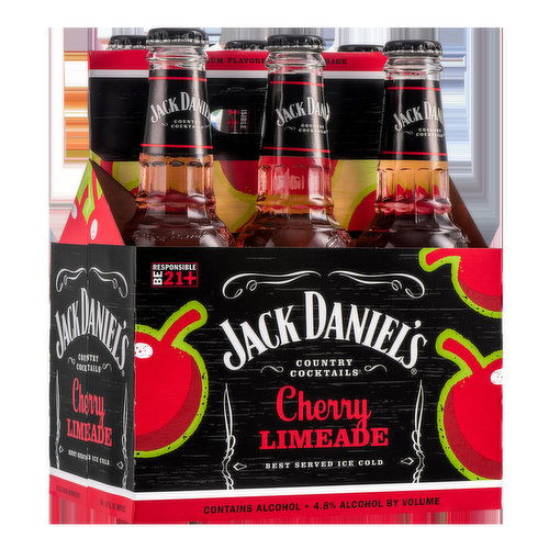 Jack Daniel's Country Cocktails Cherry Limeade 6pk, 10 oz btls