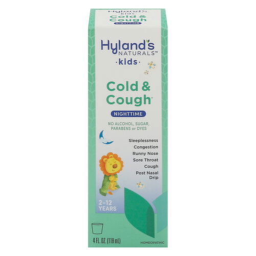 Hyland's Naturals Kids Cold & Cough, Nighttime, Homeopathic