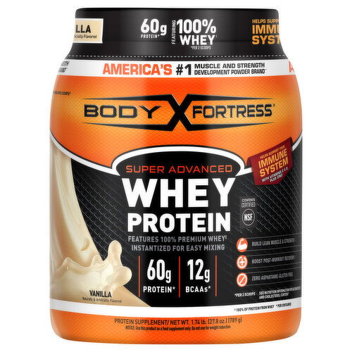 Body Fortress Whey Protein, Vanilla