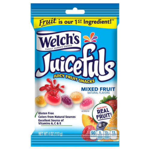 Welch's Juicefuls Juicy Fruit Snacks, Mixed Fruit