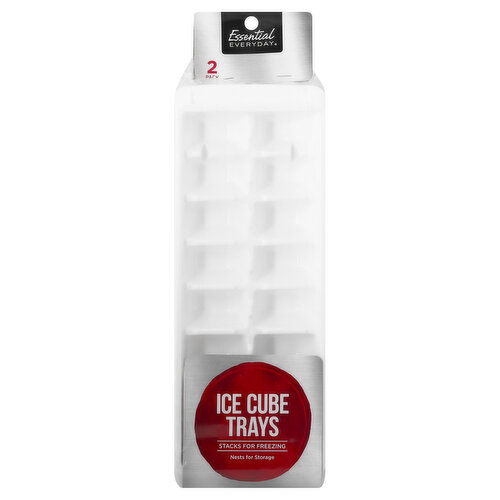 Essential Everyday Ice Cube Trays, 2 Pack