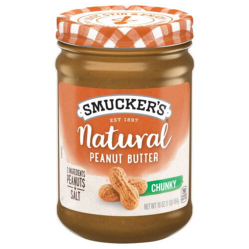 Smucker's Peanut Butter, Natural, Chunky